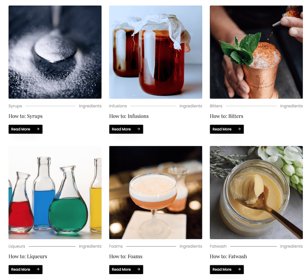Bartender Stories. ingredients