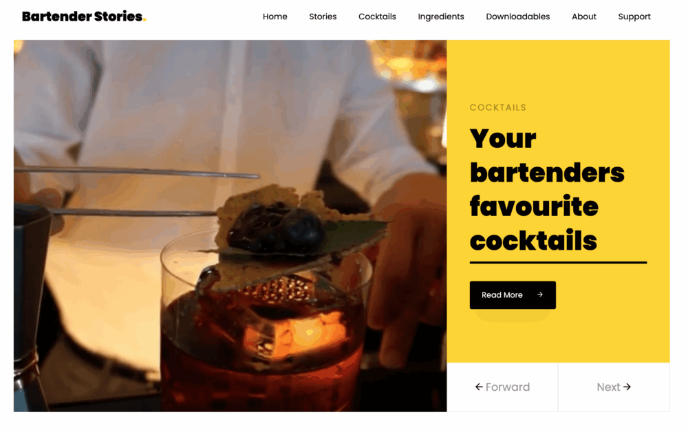 Website & E-commerce bartender stories_2