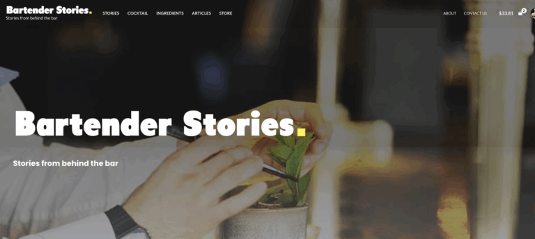 Graphic & Branding Bartender Stories