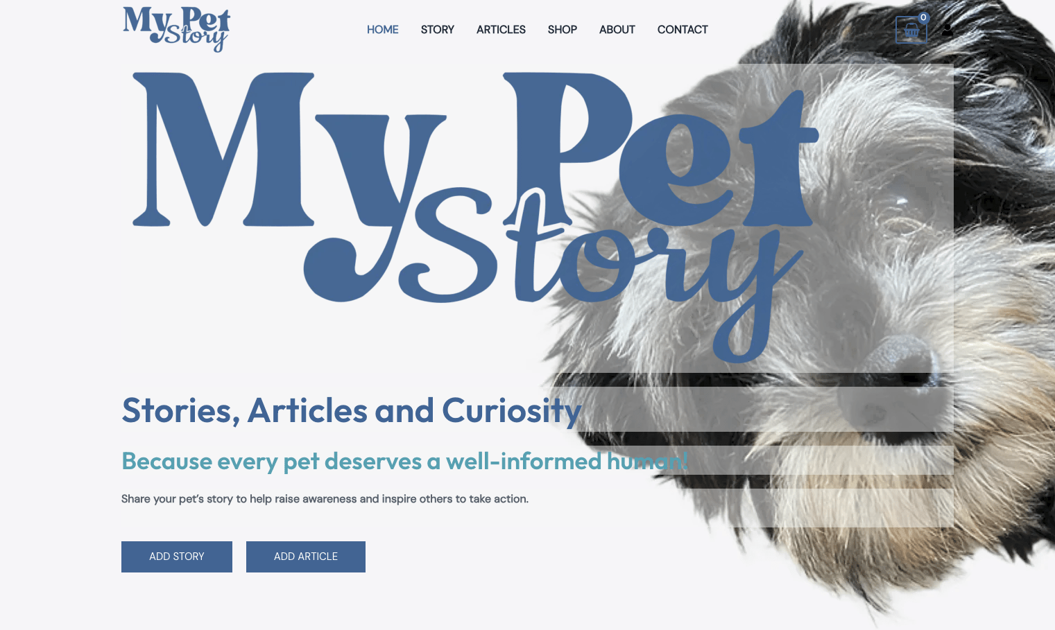 Website & E-commerce My Pet Story