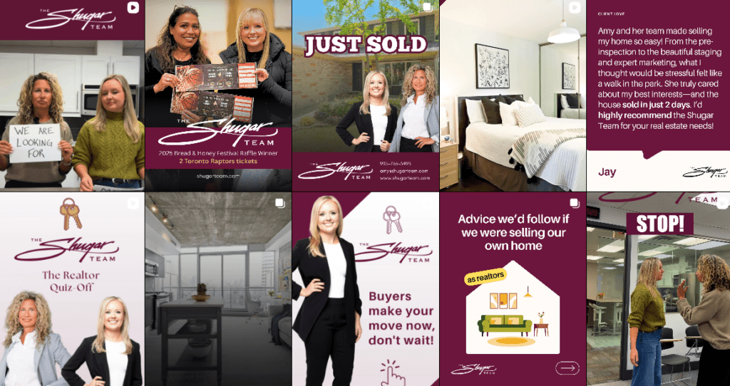 Portfolio The Shugar Team - Social